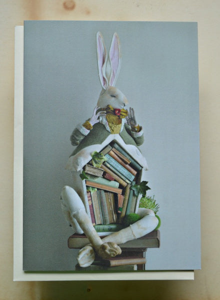 Hare Library Card By Mister Finch
