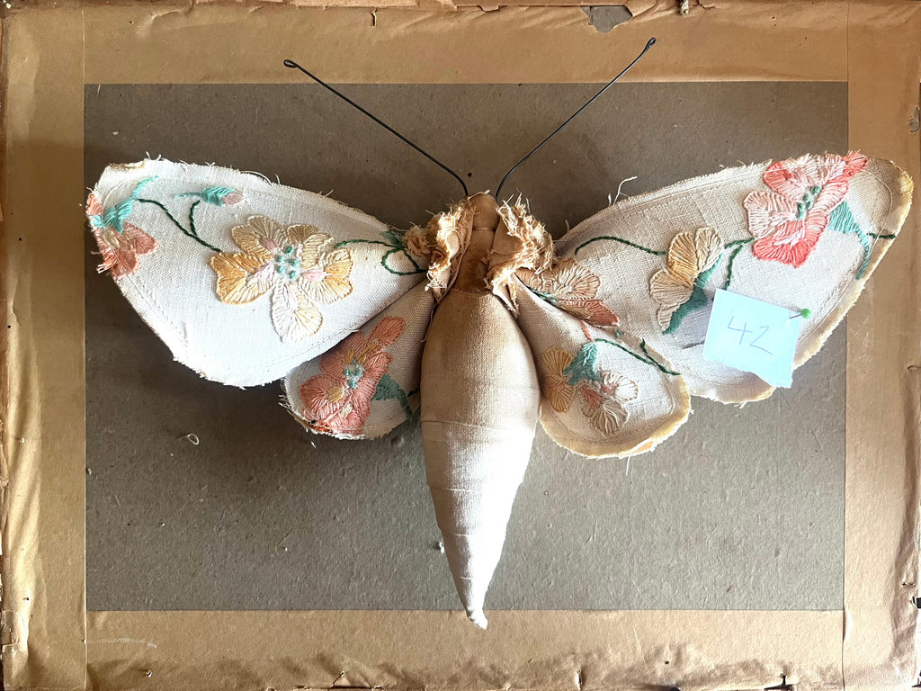 Small Textile Moth Wall Sculpture '42'