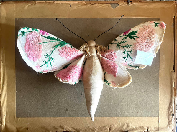 Small Textile Moth Wall Sculpture '45'