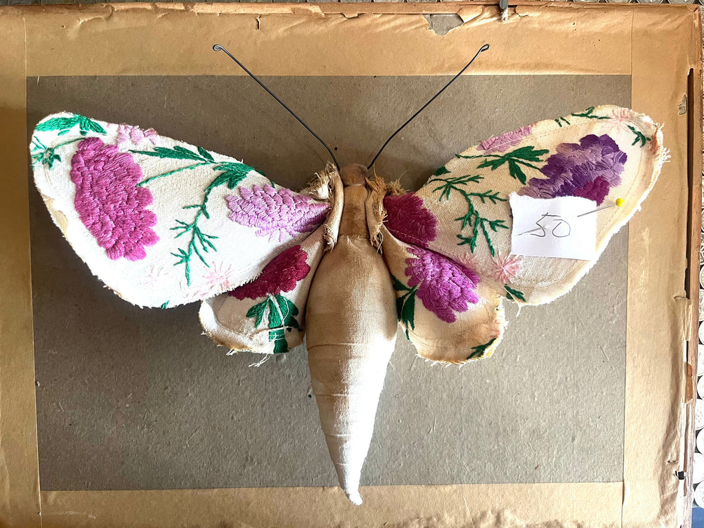 Small Textile Moth Wall Sculpture '50'