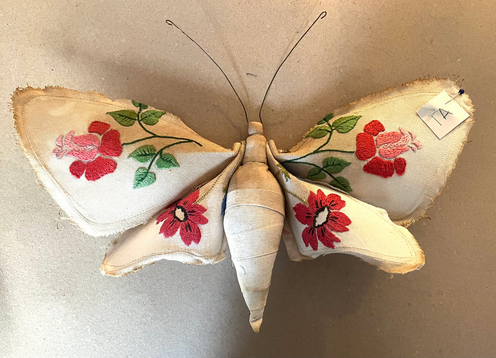 Small Textile Moth Wall Sculpture '1A'
