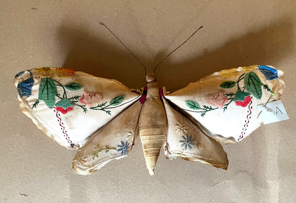 Small Textile Moth Wall Sculpture '8A'