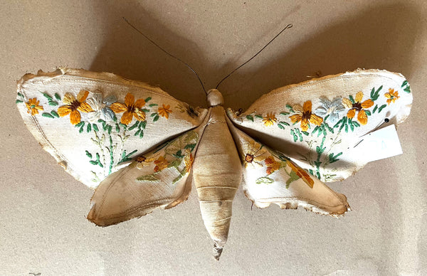 Small Textile Moth Wall Sculpture '9A'