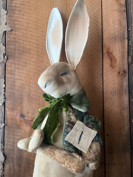 Large Hare Doll  Christmas Number '1' by Mister Finch