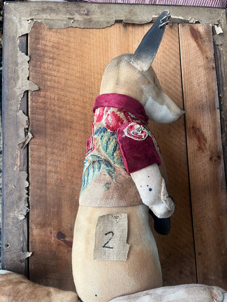 Large Fox Doll  Christmas Number '2' by Mister Finch