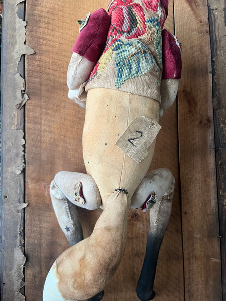 Large Fox Doll  Christmas Number '2' by Mister Finch