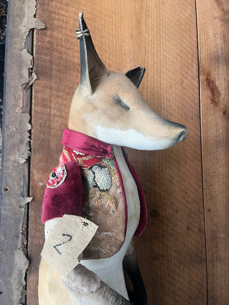 Large Fox Doll  Christmas Number '2' by Mister Finch