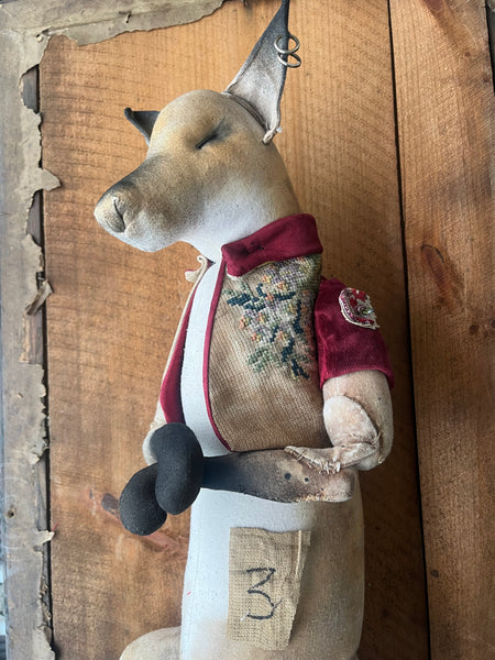 Large Fox Doll  Christmas Number '3' by Mister Finch