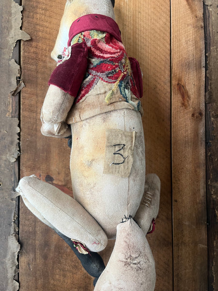 Large Fox Doll  Christmas Number '3' by Mister Finch