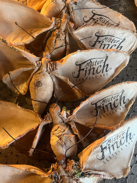 Small Textile Moth Wall Sculpture '12'