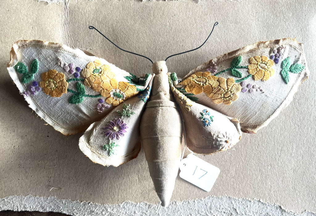 Small Textile Moth Wall Sculpture '17'