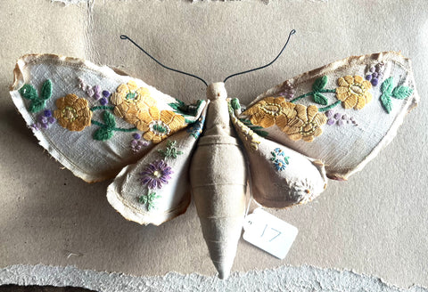 Small Textile Moth Wall Sculpture '17'