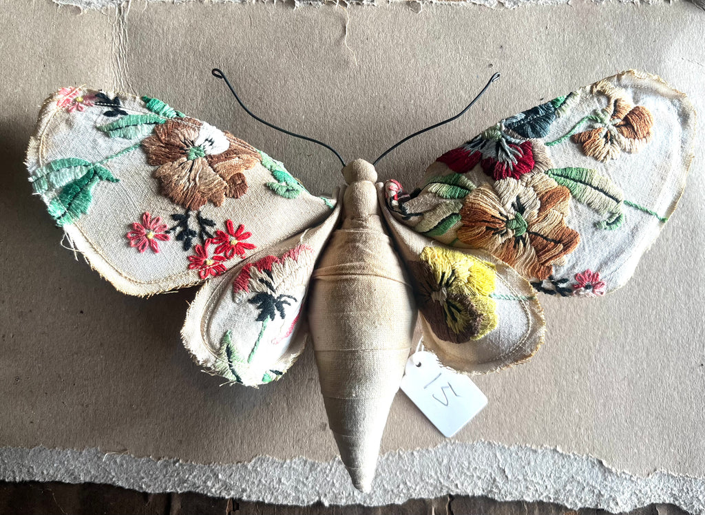 Small Textile Moth Wall Sculpture '15'