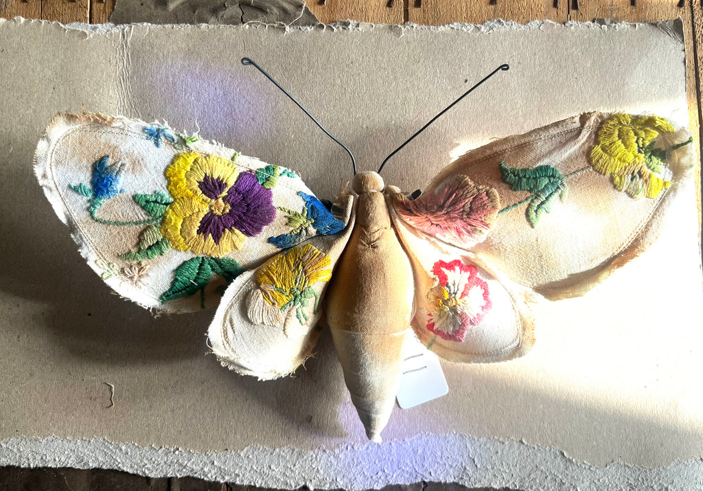 Small Textile Moth Wall Sculpture '11'