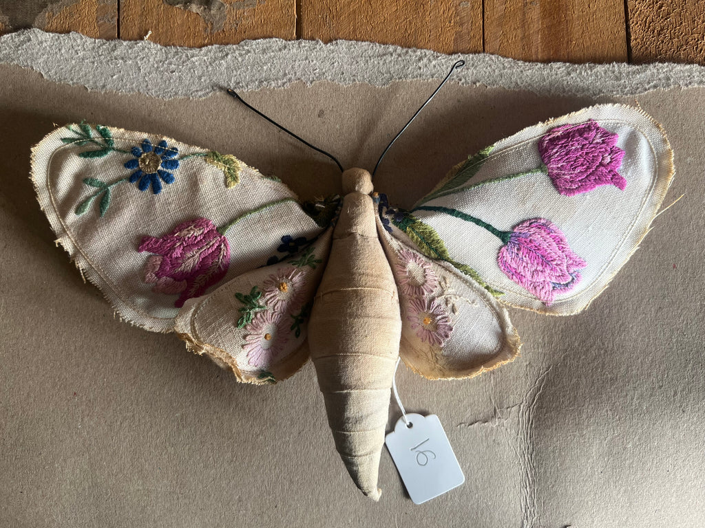 Small Textile Moth Wall Sculpture '16'