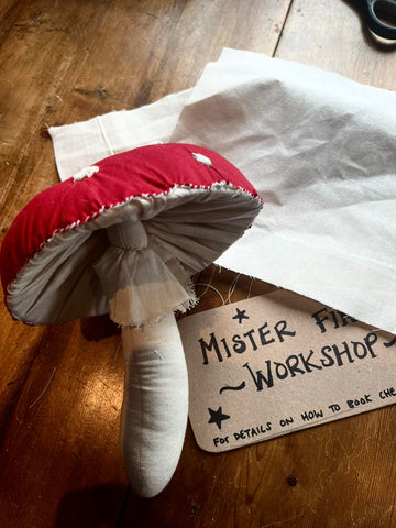 Mister Finch Hanging Toadstool Workshop. Sunday September 7th 2025