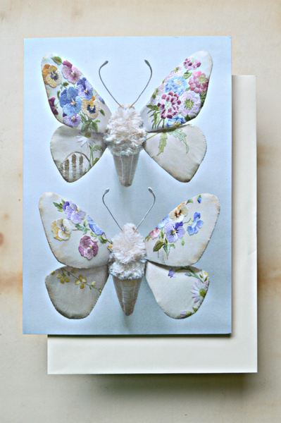 Blossom Moths Card By Mister Finch